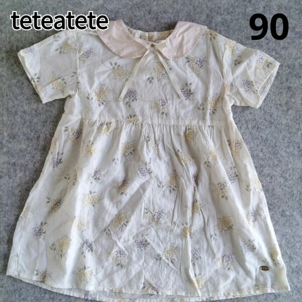 teteatete テータテート　ワンピース　90 花柄