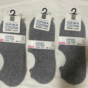 新品　情熱価格＋PLUS SUPIMA COTTON レディーススニーカーソックス　(23〜25cm) 3足セット