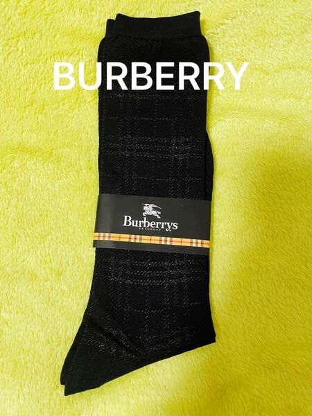 未使用品　BURBERRY レディース　ハイソックス　(24〜25cm)