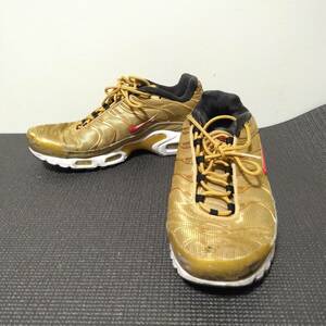 NIKE AIR MAX PLUS 903827-700 スニーカー サイズ28ｃｍ ゴールド ナイキ エア マックス プラス 難有り/USED品