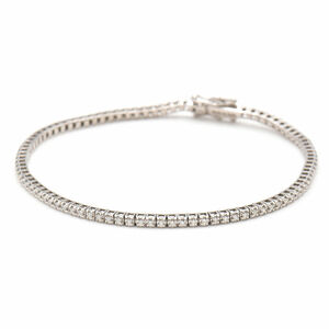  Damiani Luce diamond bracele k18WG approximately 0.5ct tennis bracele 17cm white gold used free shipping 