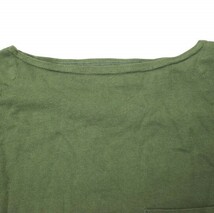 Engineered Garments エンジニアードガーメンツ Bask Shirt - Solid JERSEY バスクシャツ M OLIVE ボートネック Tシャツ カットソー g16228_画像4