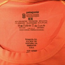 新品 PATAGONIA パタゴニア 11AW M's Capilene 1 Silkweight Stretch T-Shirt キャプリーン1 ストレッチTシャツ 45600 S DMO オレンジ_画像4