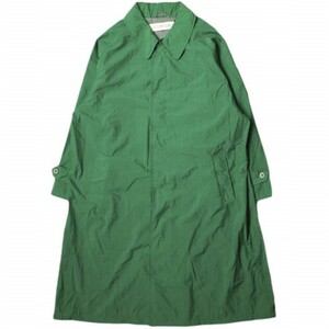 POLYPLOID ポリプロイド 日本製 LONG COAT C ナイロンステンカラーコート 19SS-01-C 4(L) Green ロング バルカラー アウター g16681