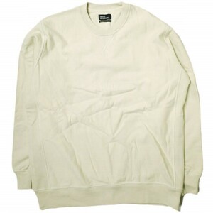 GOOD MEASURE グッドメジャー イギリス製 M-21 Heavyweight Crew Neck Sweatshirt Vガゼットクルーネックスウェット XL ベージュ g9972