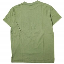 Engineered Garments エンジニアードガーメンツ Printed Cross Crew Neck T-shirt - MUSICIANS クロスオーバーポケットTシャツ S Olive_画像2