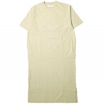 新品 JANE SMITH ジェーンスミス BIG T-SHIRTS ONEPIECE オーバーサイズTシャツワンピース 20SCT-#325L 38 BEIGE マキシ ロング ドレス_画像1