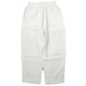 DASHIEL BRAHMANN x EDIFICE ダシールブラフマン 別注 Linen Wide Pants (Solid) リネンワイドパンツ(ソリッド) M WHITE イージー g9045