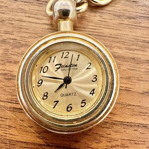 Коллекция Feinsten Fine Steine ​​Pocket Watch держатель ключей карманные часы операция золотой цвет Quartz Quartz