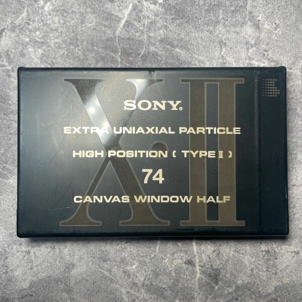 SONY クロム カセットテープ CANVAS WINDOW HALF XⅡ 74分