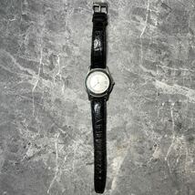 GUCCI グッチ 腕時計 スイス製 SWISS 5500 M STAINLESS STEEL WATER RESISTANT レザー ジャンク扱い_画像2