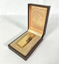 【売り切り】【着火確認済み】【中古品】Dunhill dunhill ダンヒル ガスライター ローラー式 ゴールドカラー _画像1