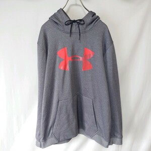 UNDER ARMOUR アンダーアーマー パーカー フーディー XXL メンズ ネイビーグレー