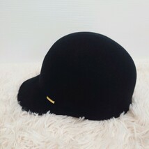 CA4LA カシラ 日本製 ウール キャップ 帽子 レディース ブラック 黒_画像3