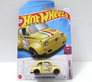 '60s フィアット 500D モディフィカド/イエロー/ホットウィール/Hotwheels/Fiat Modiricado/チンクエチェント/Yellow/
