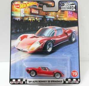 BV/'69 アルファロメオ 33ストラダーレ/赤/レッド/ホットウィール/ブールバード/Hotwheels/Boulevard/1969 Alfa Romeo Stradale/Red/