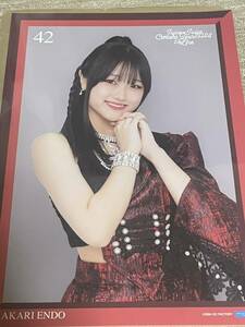 遠藤彩加里 コレクションピンナップポスター42番　Juice=Juice Concert Tour 2024 1-LINE / ピンポス