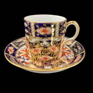 ★金継ぎ用★ ロイヤルクラウンダービー オールドイマリ カップ&ソーサー 伊万里 Royal Crown Derby Old Imari デミタスカップ 金彩