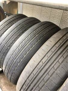 165/60R14 81S グッドイヤー ECO-stage3本 ヨコハマ ECOS 1本 スチールホイール4本セット