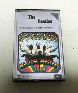 * Argentina record cassette tape * LOS BEATLES / GIRA MAGICA Y MISTERIOSA (MAGICAL MYSTERY TOUR) * silver color jacket 