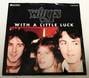 ◆ドイツORG◆ WINGS / WITH A LITTLE LUCK ◆PAUL McCARTNEY　貴重ジャケット付き