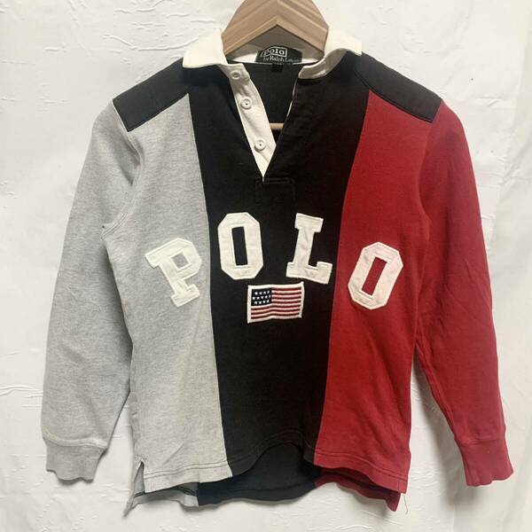 POLO RALPH LAUREN ポロラルフローレン ラガーシャツ 長袖ポロシャツ 140 キッズ