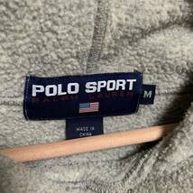 POLO SPORT ポロスポーツ USA フリース パーカー Mサイズ POLO RALPHLAUREN ラルフローレン トップス_画像3