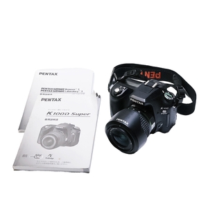 PENTAX K100D Super smc PENTAX-DA 1:3.5-5.6 18-55mm AL ペンタックス デジタル一眼レフカメラ レンズ 説明書付き 004FEZFI29