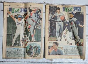 平成3年 1991年 2月21日日刊スポーツ プロ野球選手名鑑 パ・リーグ セ・リーグ 2冊セット 切り抜き