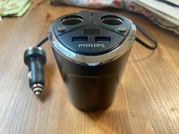 Philips 2連ソケット シガーチャージャー