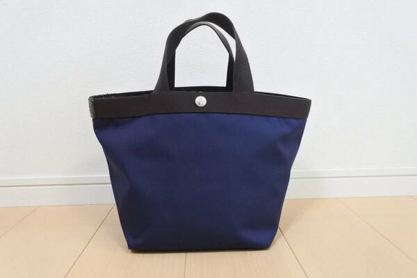 ☆美品☆Herve Chapelier エルベシャプリエ ネイビー×モカ 707C トートバック