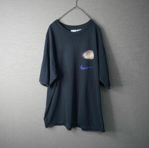 90's NIKE ナイキ　野球　BASEBALL ヴィンテージTシャツ　ネイビー　Mサイズ