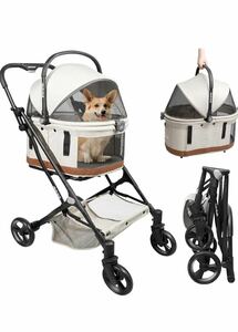  pet Cart sectional pattern folding dog for stroller cat dog combined use pet carry cart 