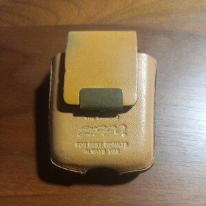 希少 ZIPPO 旧ロゴ1955〜1979年 レザーライターケース used良品