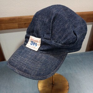 UES デニム ワークキャップ CAP RAILWAY Mサイズ used良品