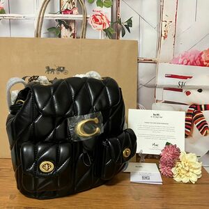 【最新作】コーチ COACH タビー リュック バックパック 21 ブラック アウトレット 新品未使用 可愛い 