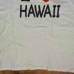 松☆デルタ プロウエイト☆DELTA PRO WEIGHT☆『I LOVE HAWAII』アイラブハワイ プリント 半袖Tシャツ コットンＴシャツ M 白 ホワイトの画像3