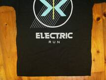 松☆エレクトリック ラン☆ELECTRIC RUN☆プリント半袖Tシャツ S 黒 ブラック _画像3