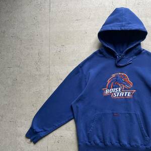 NIKE ナイキ センターロゴ カレッジ BOISE STATE プルオーバー パーカー ブルー XL