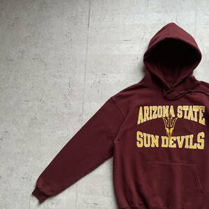 champion チャンピオン カレッジロゴ ARIZONA STATE プルオーバー パーカー ボルドー M