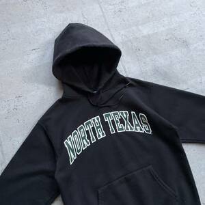 champion チャンピオン カレッジロゴ NORTH TEXAS プルオーバー パーカー ブラック S