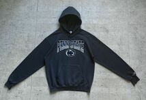 champion チャンピオン カレッジロゴ PENN STATE プルオーバー パーカー チャコールグレー M_画像2