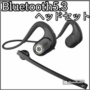 Bluetoothヘッドセット 【2024進級版業界新設計】 マイク脱着式 一体両用 通話用イヤホン ヘッドセット マイク付き 両耳 耳掛け 空気伝導 