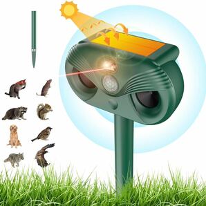 動物撃退器 害獣撃退【2024アップグレード版】猫よけ 害獣対策器 猫/鳥/犬/アライグマよけ対策 ネズミ除け