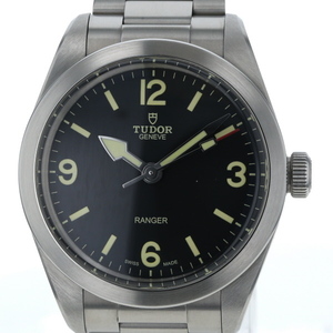 chu-da-TUDOR Ranger 79950 самозаводящиеся часы тип черный 3 стрелки тип мужские наручные часы [xx][ б/у ]4000020801600606