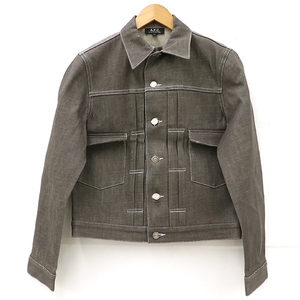 アー・ペー・セー A.P.C. デニムジャケット 綿100％ グレー系 表記サイズ M 【yy】【中古】4000065801703032