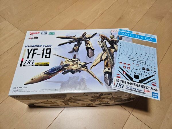  HG YF-19　超時空要塞マクロス マクロスプラス　デカール付き 