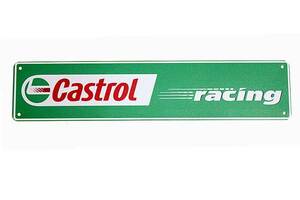 Castrol カストロール 横長型 約４５センチ アメリカンブリキ看板 ストリートサイン メタルプレート