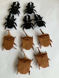  hand made origami summer rhinoceros beetle stag beetle 10 pcs wall surface decoration kindergarten child care . facility kindergarten 