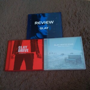 GLAY DRIVE GLAY complete BEST REVIEW WHITE ROAD ベスト アルバム CD 3枚 セット 誘惑 サバイバル 口唇 グロリアス HOWEVER BELOVED 